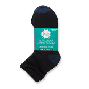 Hush Brands BOO 竹纖維 RAYON & 竹纖維 MEN’S 短襪|BLACK 3PACK 主產品圖