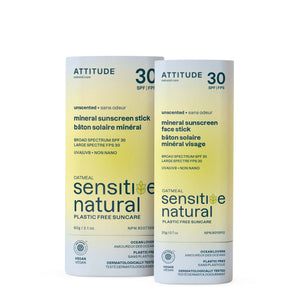 ATTITUDE 礦物 Sunscreen Stick 雙件裝 Face & Body|Spf 30 敏感肌 主產品圖