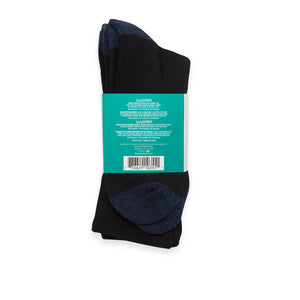 Hush Brands BOO 竹纖維 RAYON & 竹纖維 MEN’S 中筒襪|BLACK 3PACK 產品細節圖 2