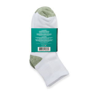 Hush Brands BOO 竹纖維 RAYON & 竹纖維 MEN’S 短襪|WHITE 3PACK 產品細節圖 2