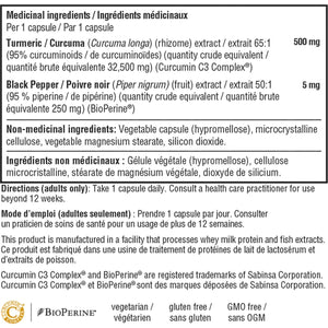Youtheory 特強薑黃素 C3 Complex (含黑胡椒) 500mg (120粒) | 海外代購 - canadahk