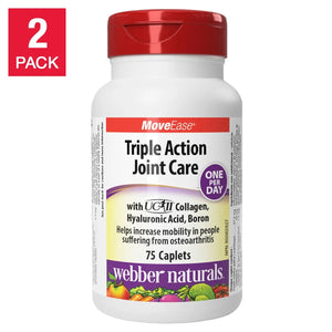 Webber Naturals 三重強效關節護理 (含 UC-II® 膠原蛋白) 150粒 (75粒 x 2樽) | 海外代購 - canadahk