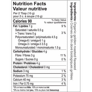 Canmar 有機烘焙金黃亞麻籽粉 Omega-3 + 膳食纖維 (1.2kg) 產品圖片 2-Lohas 銀髮健康選品