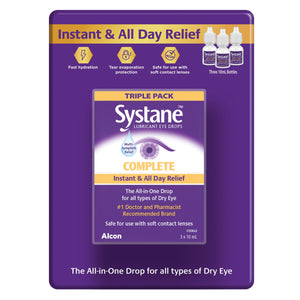 Systane Complete 全方位乾眼潤滑滴眼液 (10mL x 3樽) 產品圖片 1-Lohas 銀髮健康選品
