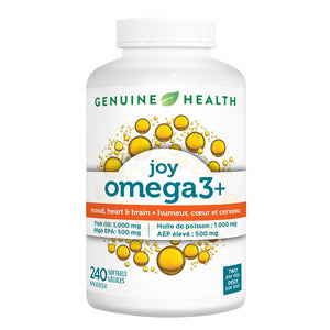Genuine Health joy omega3+ 高濃度魚油 EPA 500mg + DHA 250mg (240粒) 產品圖片 1