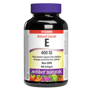 Webber Naturals 維他命E 400IU 抗氧化軟膠囊 (300粒) 產品圖片 1
