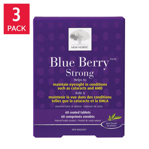 New Nordic New Nordic Blue Berry Strong, 3 x 60 Tablets 產品圖片 1
