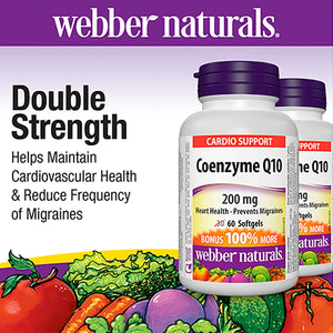 Webber Naturals 輔酶Q10 200mg 軟膠囊 (60粒 x 2樽) 產品圖片 2