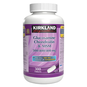 Kirkland Signature 葡萄糖胺 + 軟骨素 + MSM 關節配方片 (300片) 產品圖片 1-Lohas 銀髮健康選品