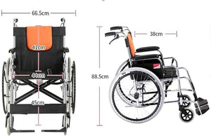 YUWELL H050 高強度鋼架便攜式輪椅 - 樂耆同行 Lohas Elderly-香港樂齡長者用品專門店
