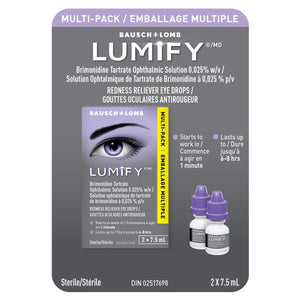 Bausch + Lomb LUMIFY 神奇去紅筋眼藥水 (1分鐘見效) 15ml (7.5ml x 2支) | 海外代購 - canadahk