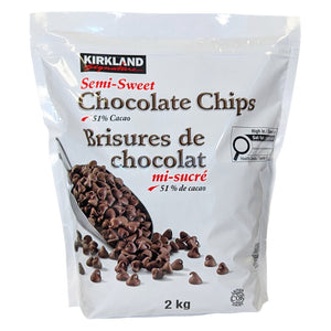 Kirkland Signature 51% 半甜朱古力粒 蔗糖・真雲呢拿 (2kg) 產品圖片 1-Lohas 銀髮健康選品