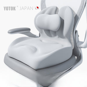 YOTOK 日本優藤悠居 辦公室人體工學護腰坐墊靠背一體墊 - 活性竹炭抑菌版-坐墊-FIT MART 香港智能健康及運動生活用品專門店:筋膜槍、瑜伽輔助工具、智能健身設備