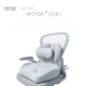 YOTOK 日本優藤悠居 辦公室人體工學護腰坐墊靠背一體墊 - 活性竹炭抑菌版-坐墊-FIT MART 香港智能健康及運動生活用品專門店:筋膜槍、瑜伽輔助工具、智能健身設備