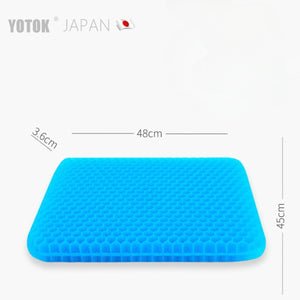 【給父母最好的】YOTOK 日本正品蜂窩凝膠坐墊 夏季涼墊防臀痛 久坐矽膠椅墊 - 3.6CM 加大版 - 長者舒適首選-凝膠坐墊-樂耆同行 Lohas Elderly-香港樂齡長者用品專門店