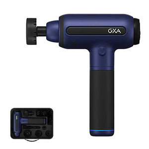 GXA美國M1專業級深層冷熱敷高頻筋膜槍 (2600mAh|6個按摩頭連收藏盒|藍色) - 樂耆同行 Lohas Elderly-香港樂齡長者用品專門店