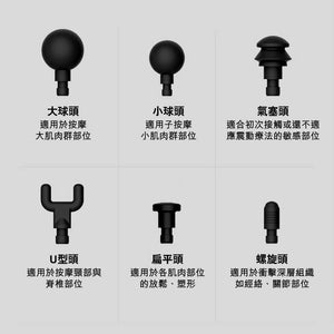 Phoenix A2基礎版筋膜按摩槍 (1500mAh|6個按摩頭連盒|國際版|銀色) - 樂耆同行 Lohas Elderly-香港樂齡長者用品專門店