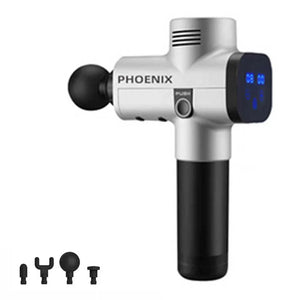 Phoenix A2S升級版筋膜按摩槍 (2500mAh|4個按摩頭|國際版|銀色) - 樂耆同行 Lohas Elderly-香港樂齡長者用品專門店