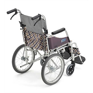 日本MiKi MOCC-43JL DX 超輕舒適手推輪椅 (16吋實心小輪|可折背|9.9kg) - 樂耆同行 Lohas Elderly-香港樂齡長者用品專門店