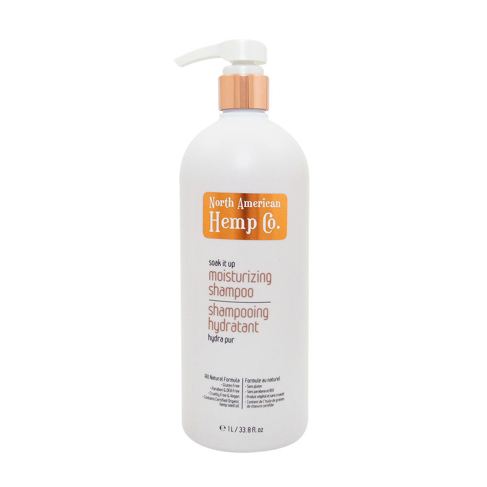 [Senior Daily Care] Hush Brands North American Hemp Co. Soak It Up｜Moisturizing Shampoo｜1L | Overseas Purchasing