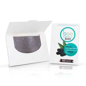 Hush Brands Boo 竹纖維 Mattifying Charcoal Blotting Linens｜50ct 主產品圖