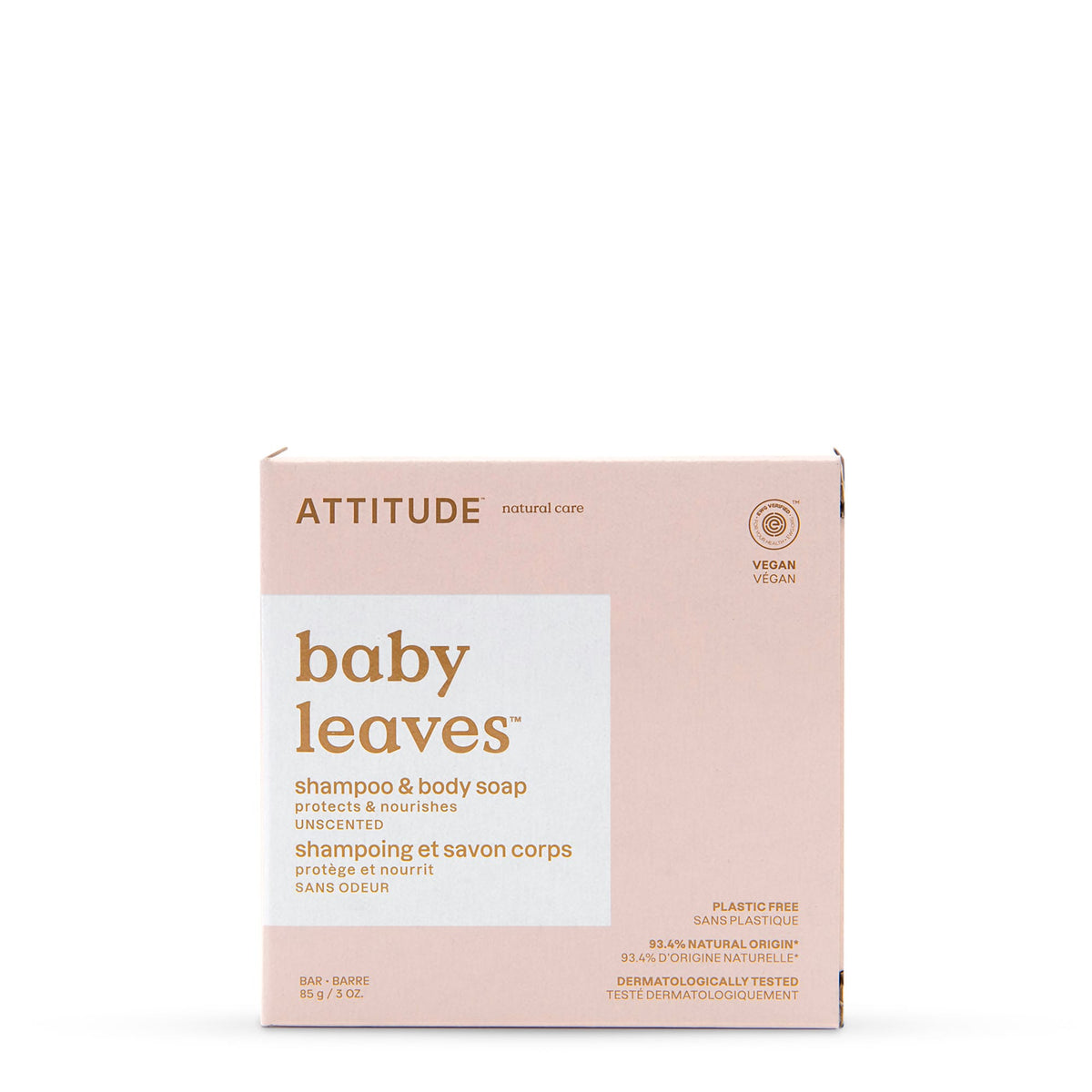 [Direct from Canada] ATTITUDE 2-in-1 Baby Hair & Body Wash Bar