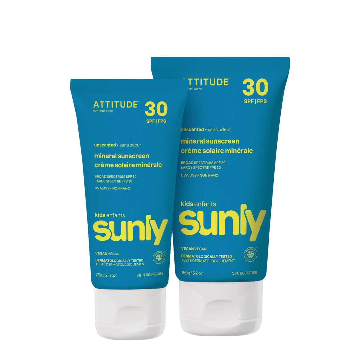 ATTITUDE Kids 礦物 Sunscreen 雙件裝｜SPF 30 主產品圖
