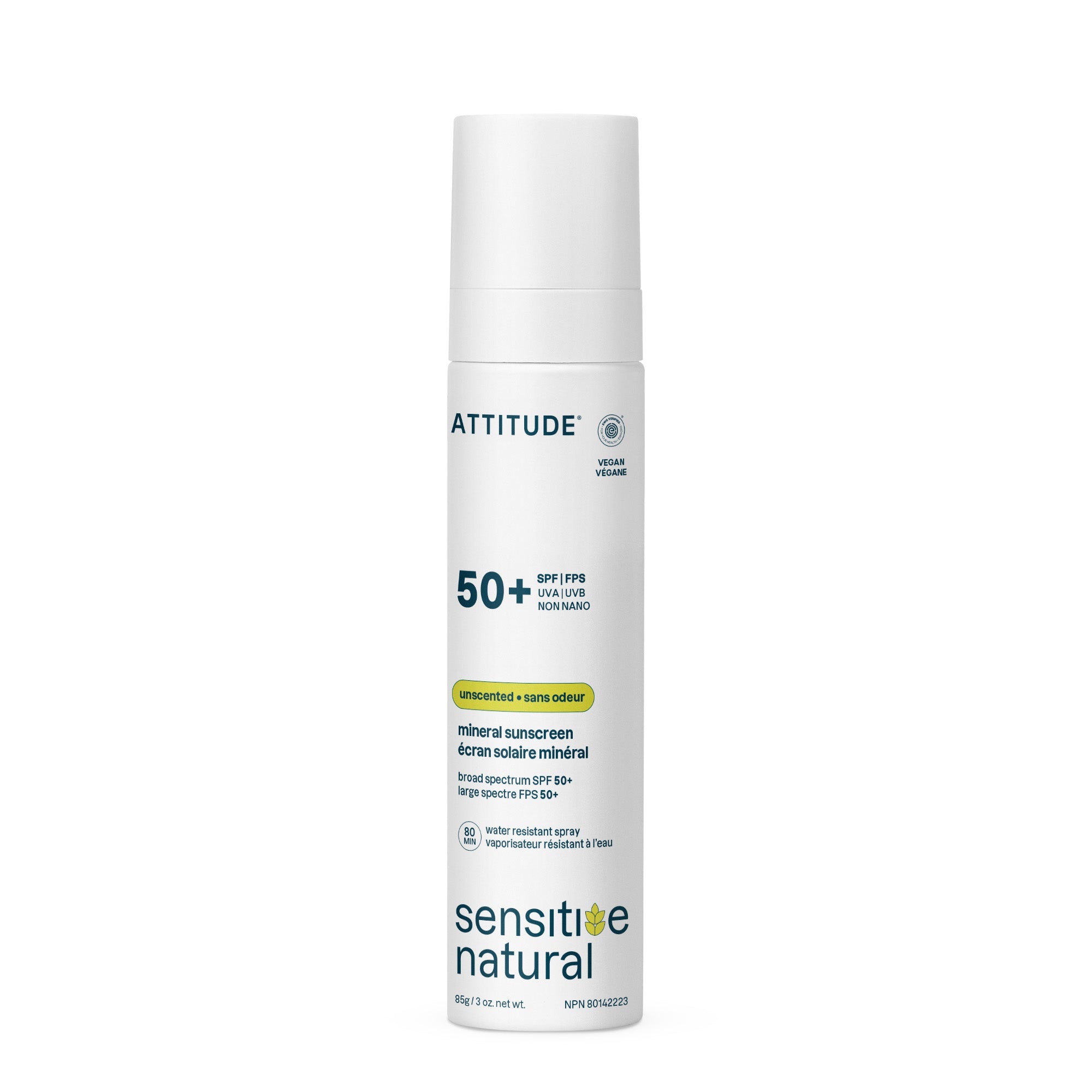 ATTITUDE Lightweight 礦物 Lotion｜SPF 50 敏感肌 主產品圖