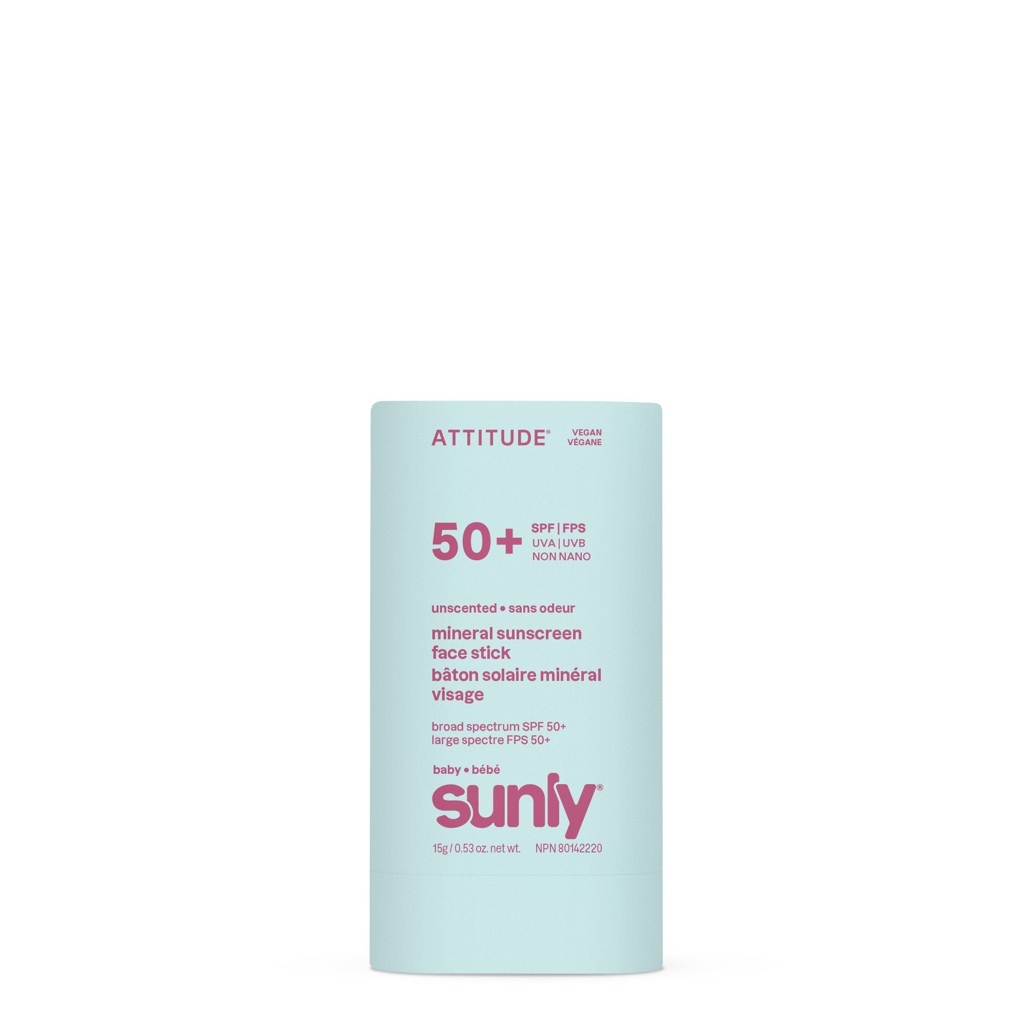 ATTITUDE Baby Face 礦物 Sunscreen Stick｜SPF 50 主產品圖