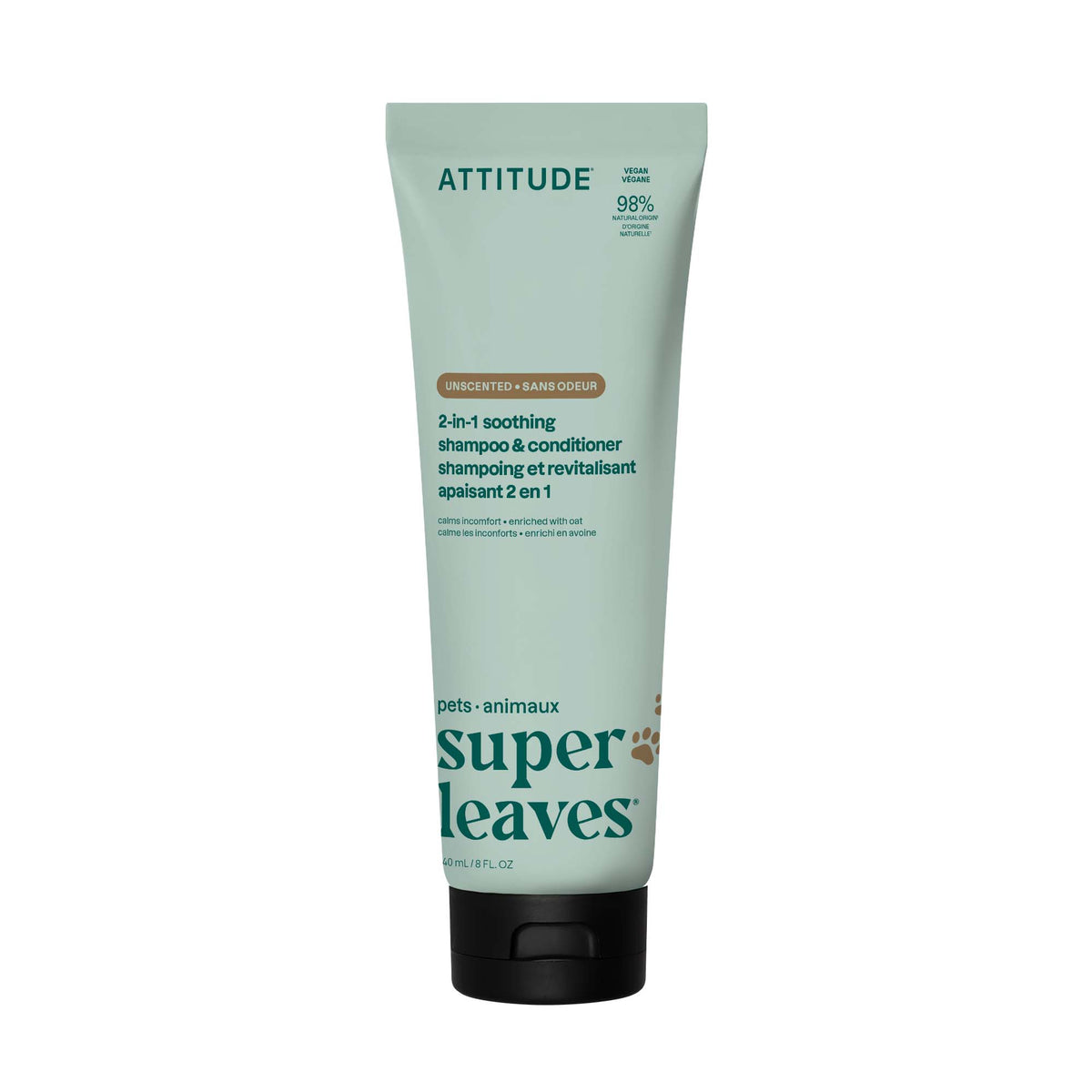 【Direct from Canada】ATTITUDE 2-in-1 Pet Shampoo & Conditioner | Soothing