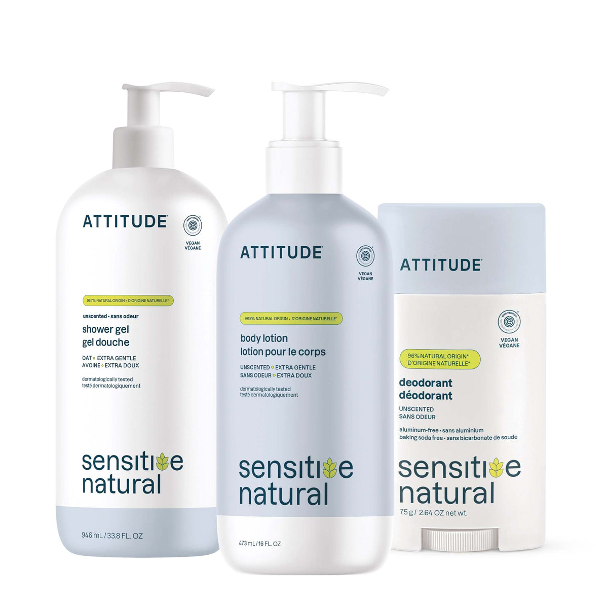 ATTITUDE Sensitive Essentials Trio｜身體護理 主產品圖