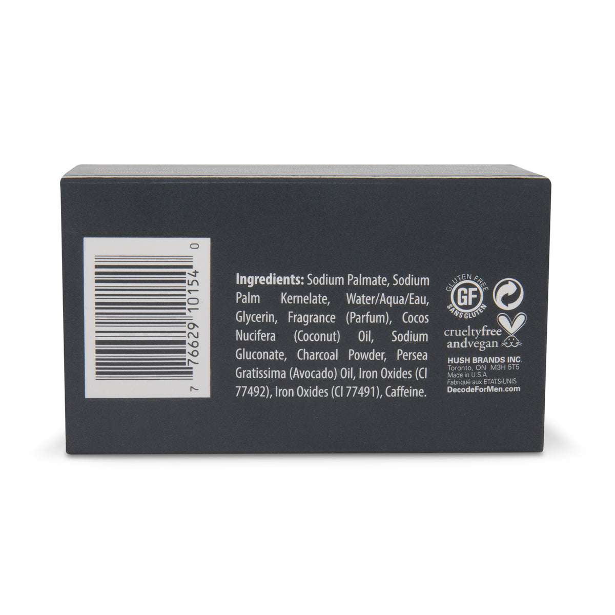 Hush Brands Decode Personal Care For Men Lemongrass Sandalwood 竹纖維 Charcoal 潔膚皂｜148g 產品細節圖 2