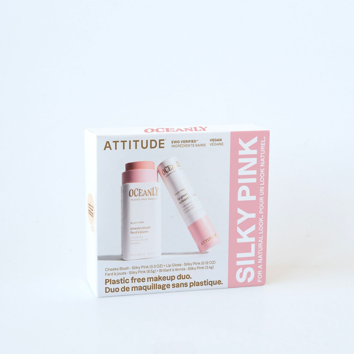 ATTITUDE 胭脂 & 唇彩｜雙件裝 Silky Pink 產品細節圖 3