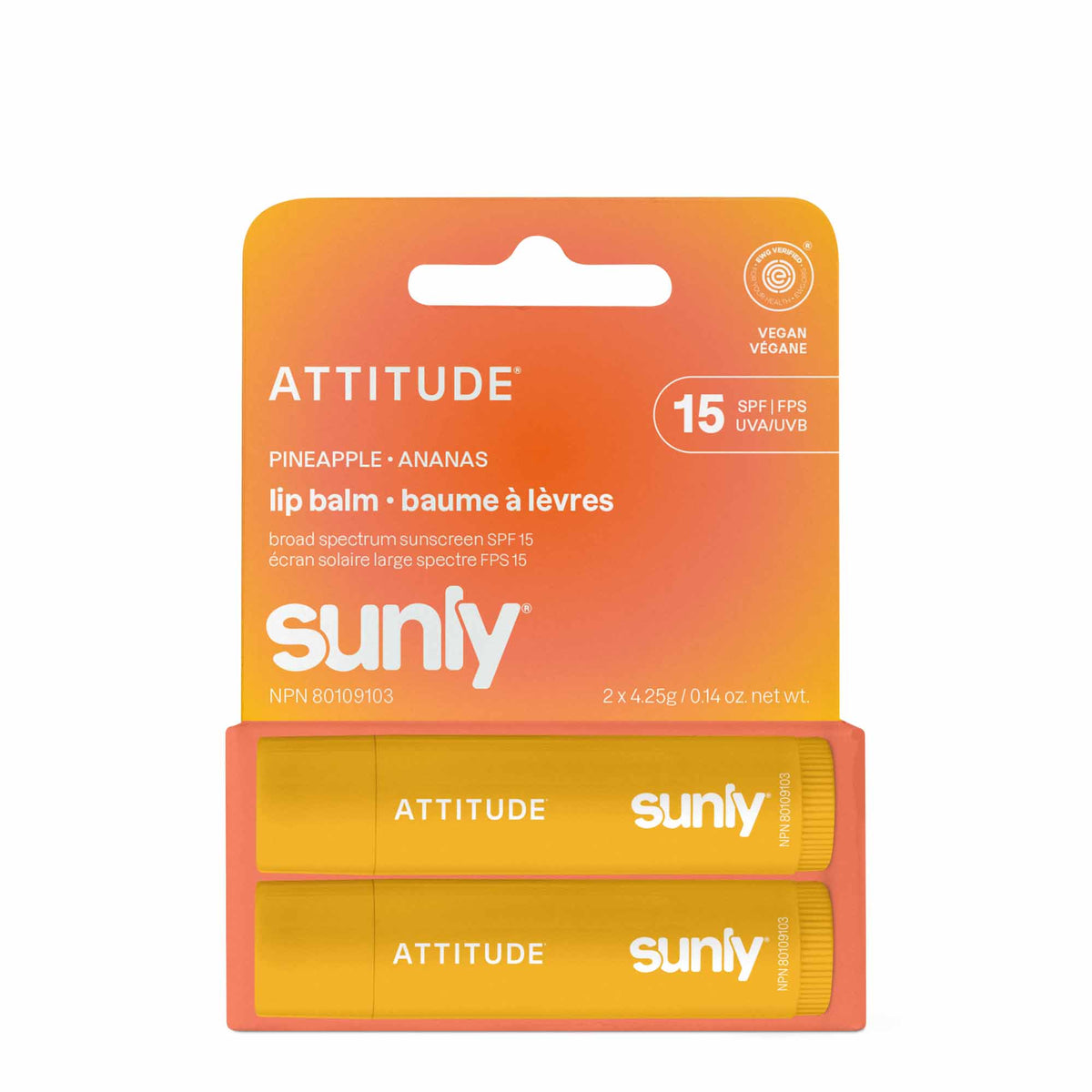 ATTITUDE 潤唇膏 雙件裝｜SPF 15 產品細節圖 3