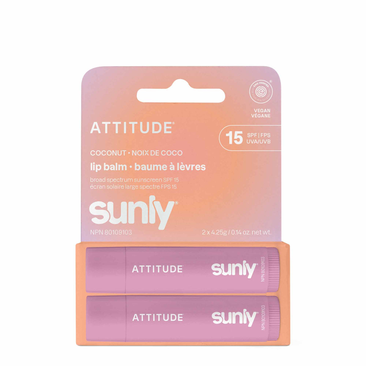 ATTITUDE 潤唇膏 雙件裝｜SPF 15 產品細節圖 4