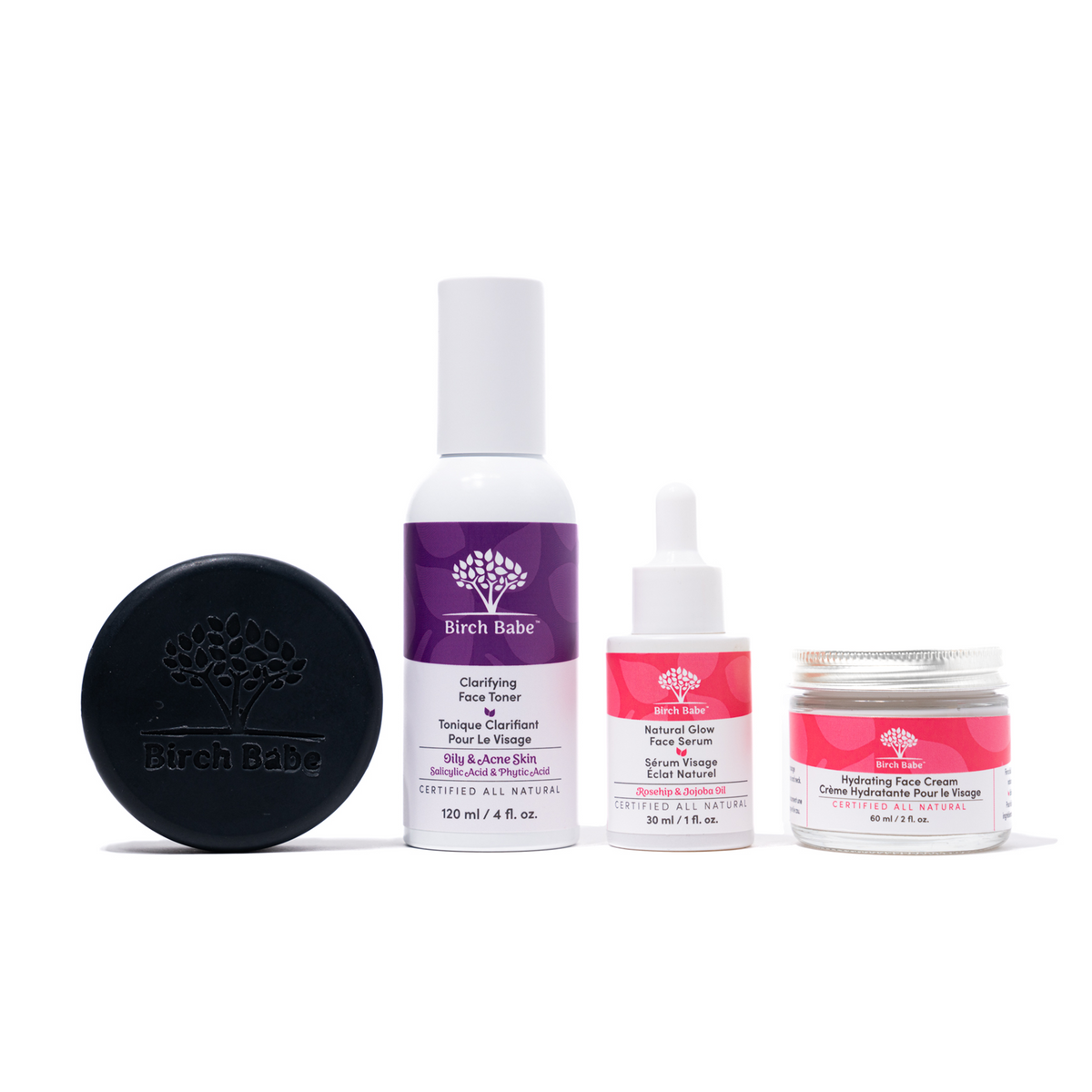 【Senior Daily Care】Birch Babe 4-Step Skincare Set | Oily Skin | Overseas Purchasing