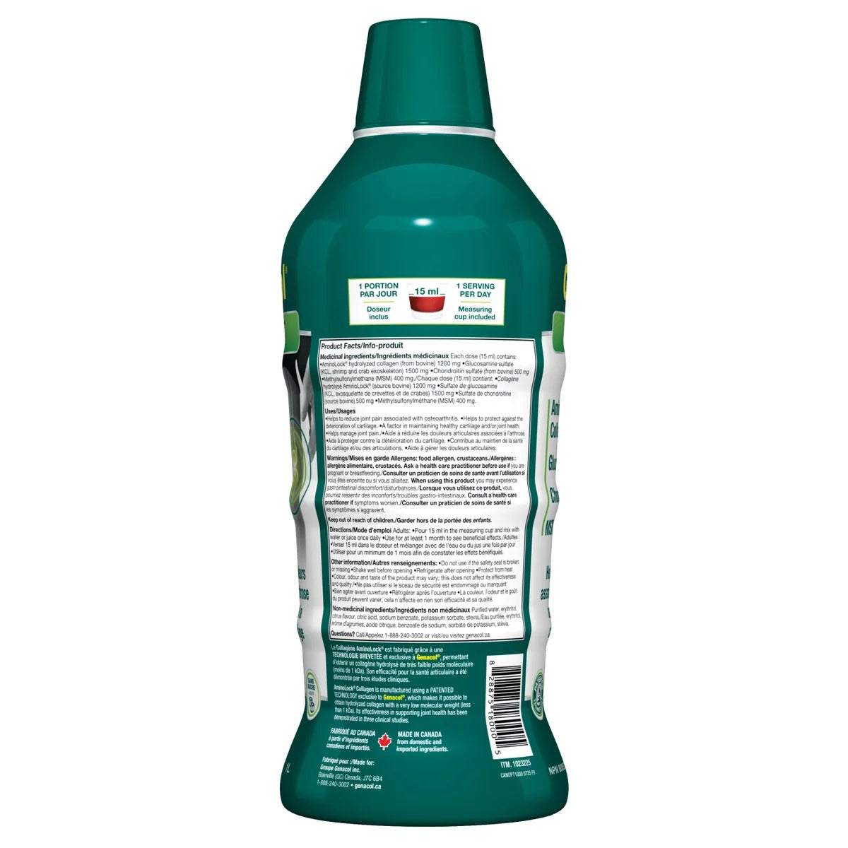 Genacol Optimum 4合1 特強關節修復液 (膠原蛋白+葡萄糖胺+軟骨素+MSM) 1公升 | 海外代購 - canadahk