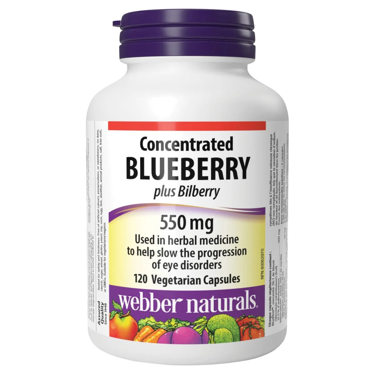 Webber Naturals 藍莓 + 山桑子 雙重護眼精華 240粒 (120粒 x 2樽) | 海外代購 - canadahk
