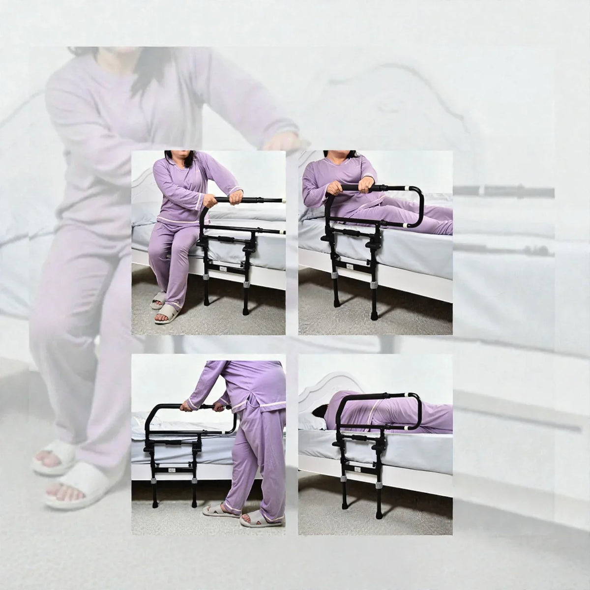 【衛宜康】180°可折疊老人床邊安全扶手 - 起床/防跌助力架 - 樂耆同行 Lohas Elderly－香港樂齡長者用品專門店