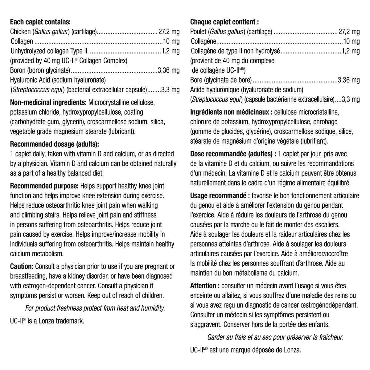 Webber Naturals 三重強效關節護理 (含 UC-II® 膠原蛋白) 150粒 (75粒 x 2樽) | 海外代購 - canadahk