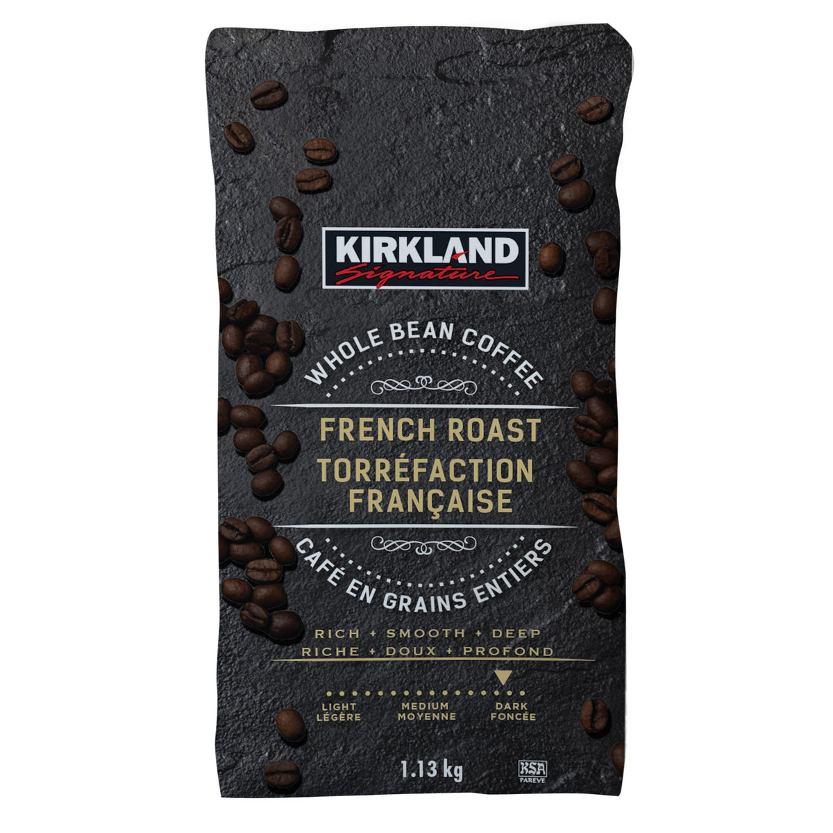 Kirkland Signature French Roast Whole Bean Coffee (1.13kg) | Overseas Purchasing