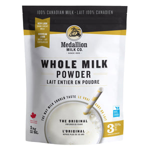 Medallion 加拿大全脂奶粉 3.25% 乳脂｜可沖調約8L牛奶 (1kg) 產品圖片 1－Lohas 銀髮健康選品