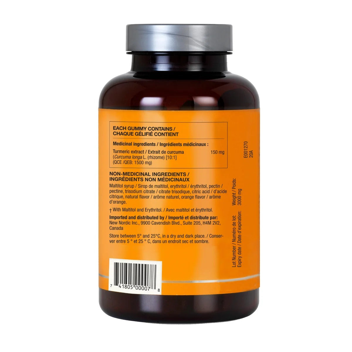 Turmeric™  無糖薑黃軟糖 (芒果香橙味) 120粒 (60粒 x 2盒) | 海外代購 - canadahk