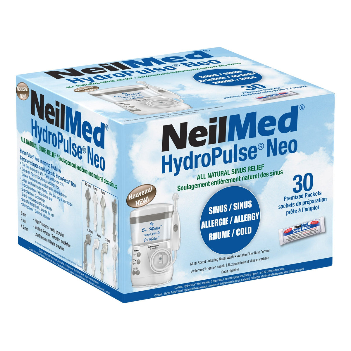 NeilMed HydroPulse Neo 電動洗鼻器 + 30包鹽水包 產品圖片 2