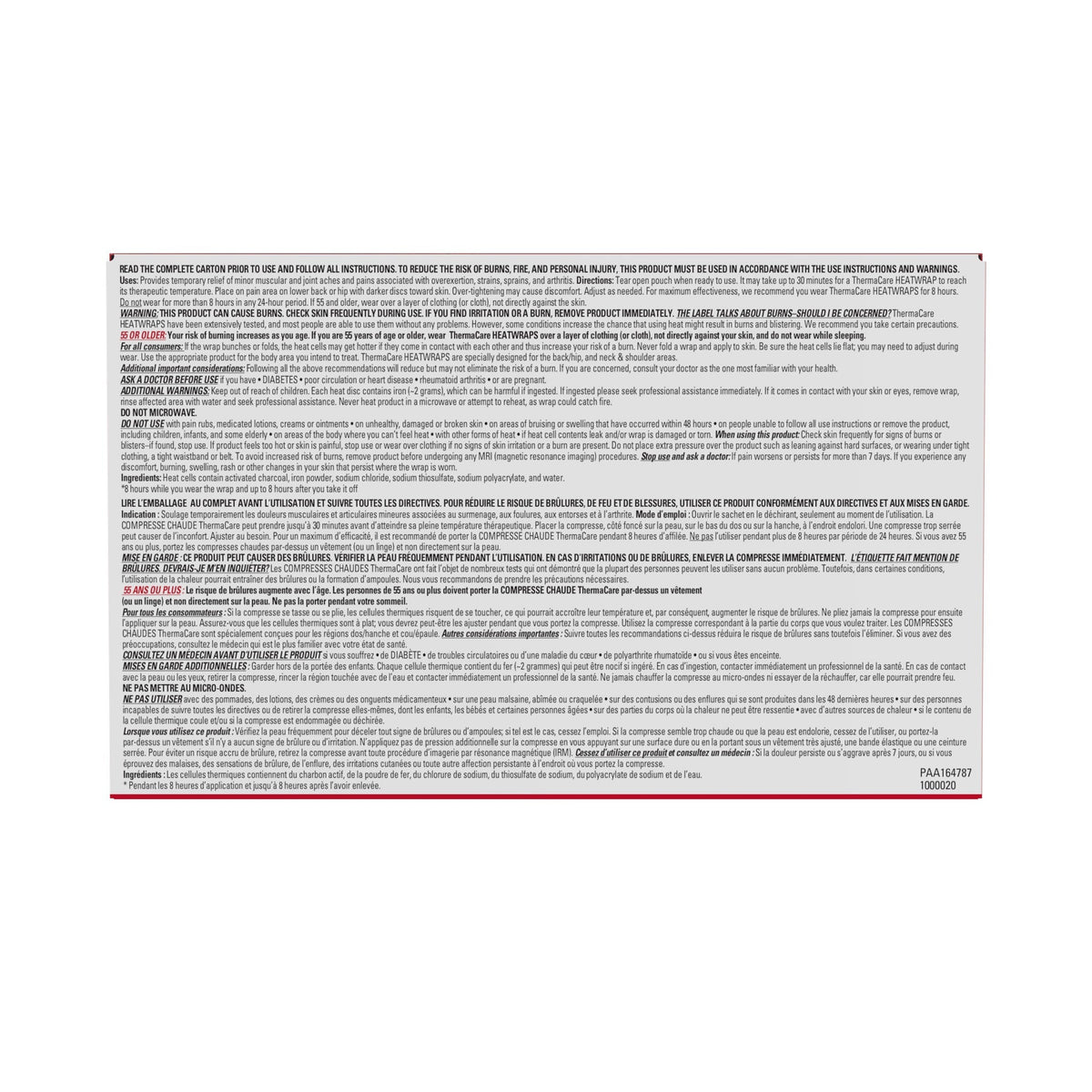 ThermaCare Advanced 背部熱敷止痛貼 (6片) 產品圖片 5