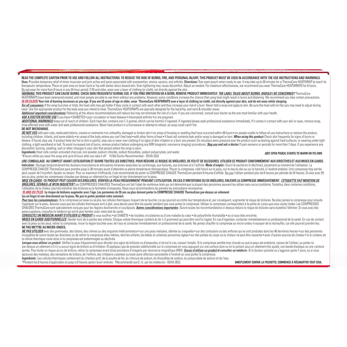 ThermaCare Advanced 背部熱敷止痛貼 (6片) 產品圖片 6