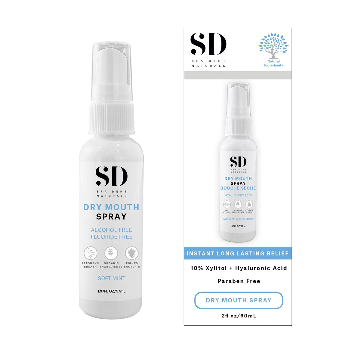 Spa Dent Naturals 透明質酸口腔保濕噴霧 (60mL) 產品圖片1－Lohas 銀髮健康選品