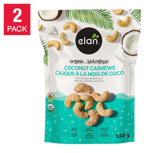Elan 有機椰子腰果 無麩質 (550g x 2包) 產品圖片 1－Lohas 銀髮健康選品