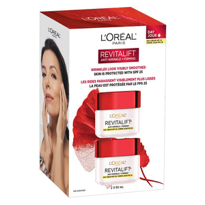 L'Oréal Paris Revitalift 抗皺緊緻日霜 SPF 25 (50mL x 2罐) 產品圖片 1－Lohas 銀髮健康選品