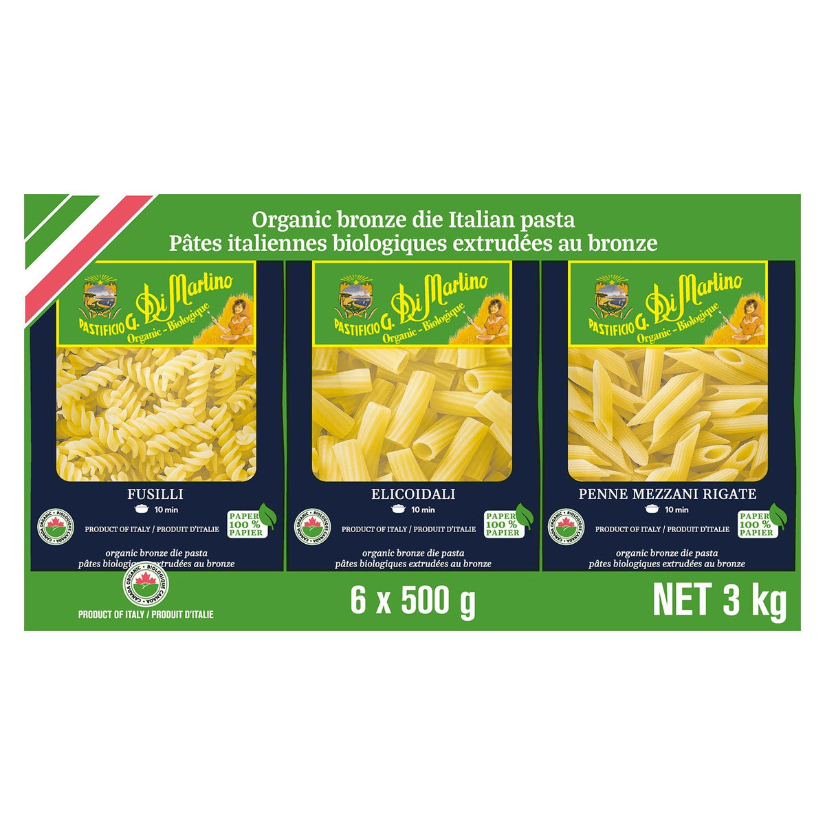Di Martino 意大利有機意粉雜錦裝 (500g x 6盒) 產品圖片 1－Lohas 銀髮健康選品